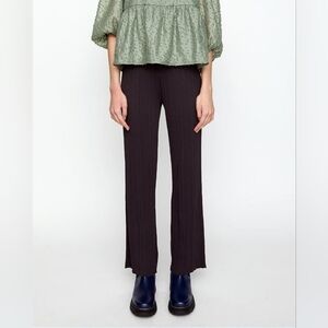 Just Female Dark Gray Aria Pleated Pull On Pants M